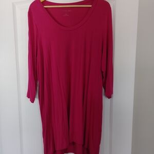Denim 24/7 Cranberry Tunic Top